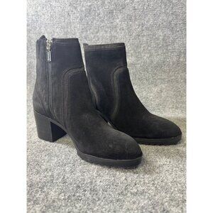 Blondo Womens 9.5M ranio 1 S D  raniah Waterproof Black Suede Ankle Boots
